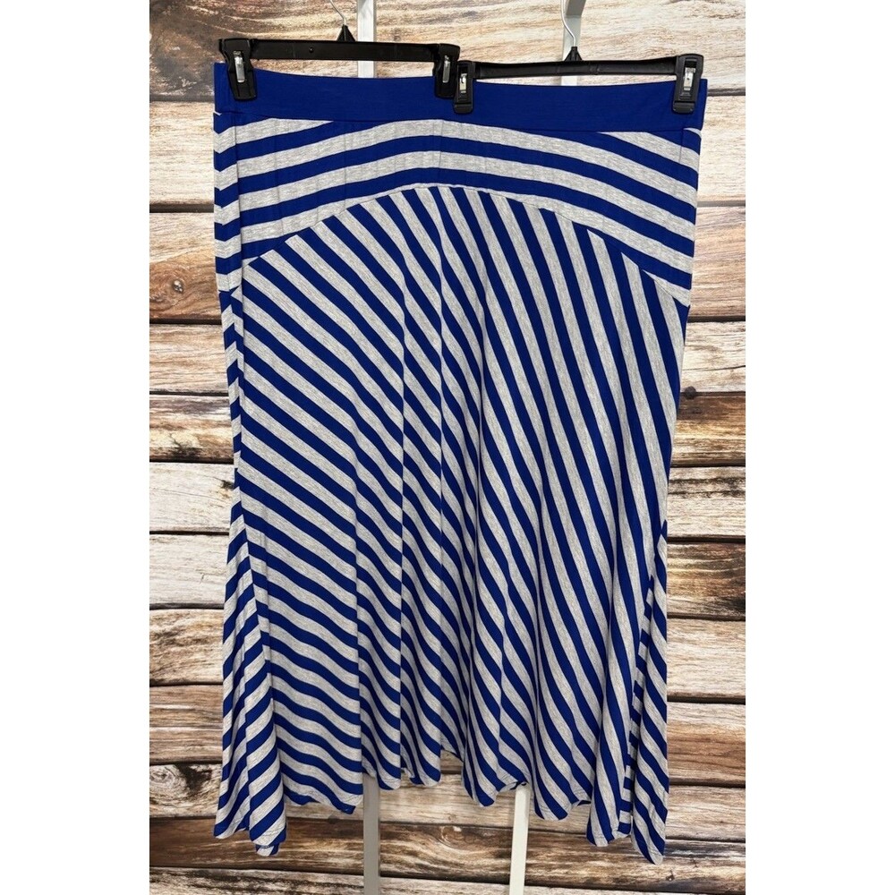 Jessica London Women's Plus Size Everyday Stretch Knit Maxi Skirt 30/32 Striped